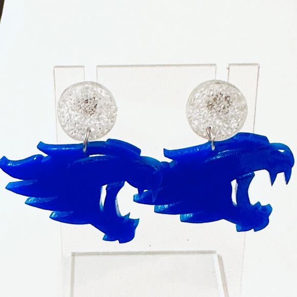 UK Kentucky Wildcats Acrylic Earrings - Picture 2 of 2